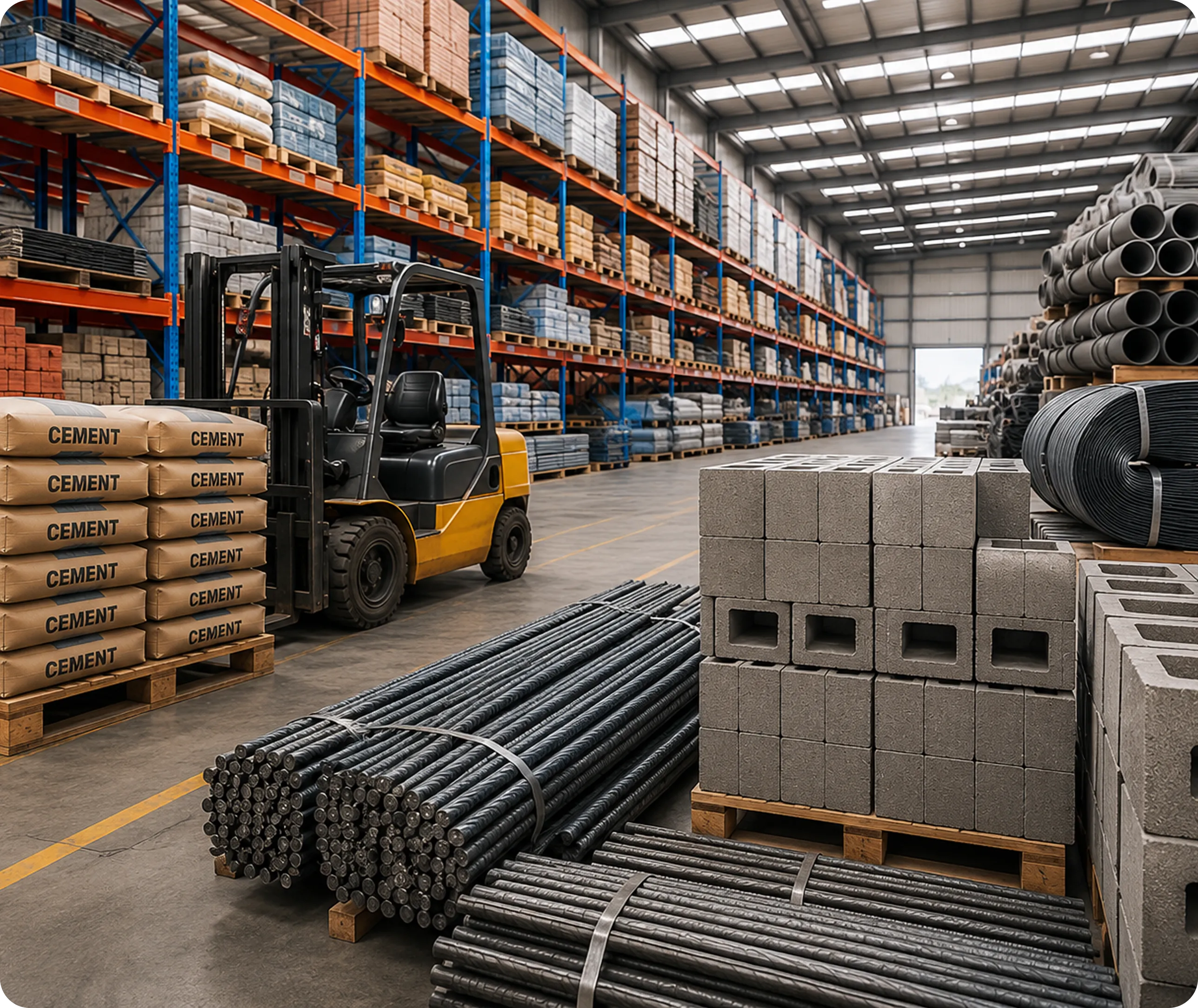 Burj Buildings Material Warehouse and Logistics